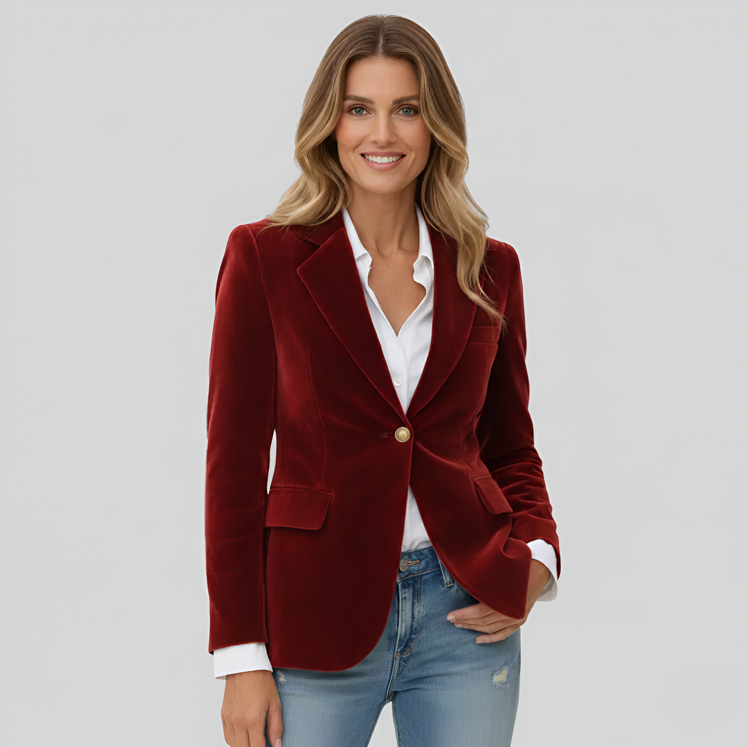 Blazer donna elegante a un bottone | Linea sartoriale & Vita definita