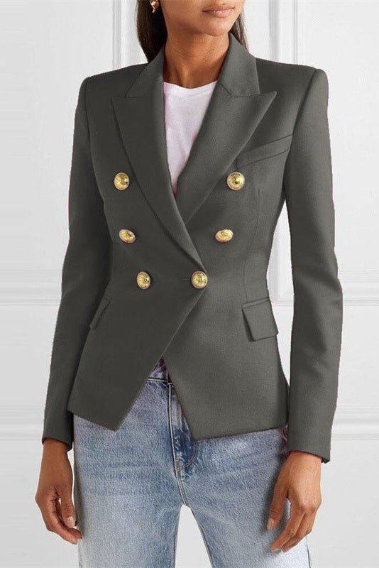 Blazer elegante Donna | Doppiopetto Sartoriale & Spalle Strutturate