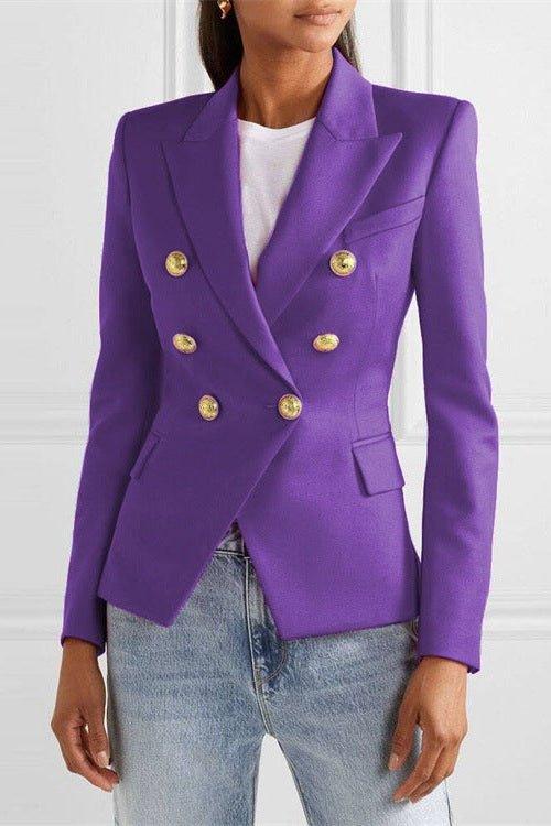 Blazer elegante Donna | Doppiopetto Sartoriale & Spalle Strutturate