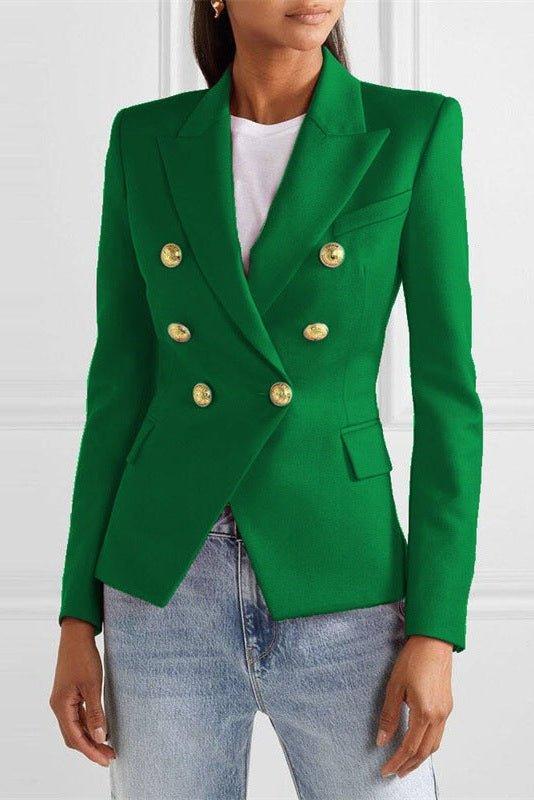 Blazer elegante Donna | Doppiopetto Sartoriale & Spalle Strutturate