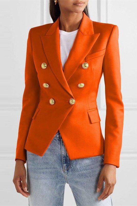 Blazer elegante Donna | Doppiopetto Sartoriale & Spalle Strutturate