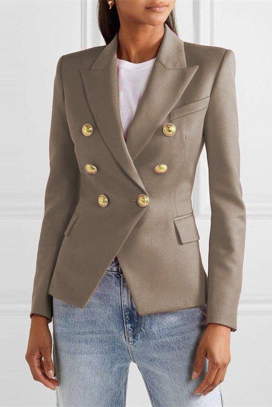 Blazer elegante Donna | Doppiopetto Sartoriale & Spalle Strutturate