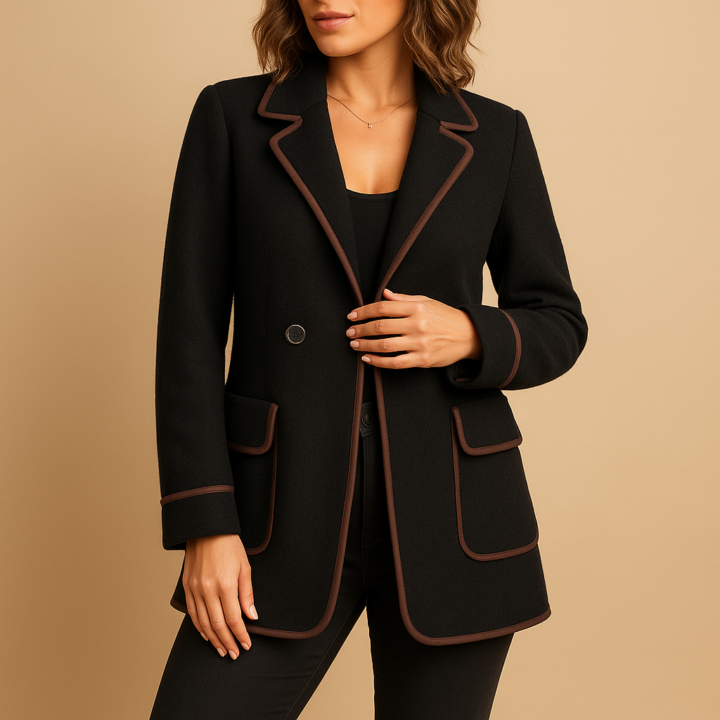 Blazer Donna Casual Foderato Vestibilità Regolare - Vesarelli