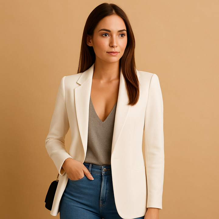 Blazer lungo slim fit da donna | Elise 5