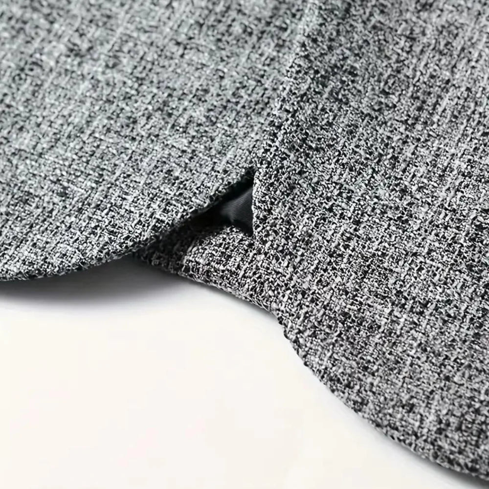 Blazer Uomo Classico Tessuto con Tasche Pattina Elegante