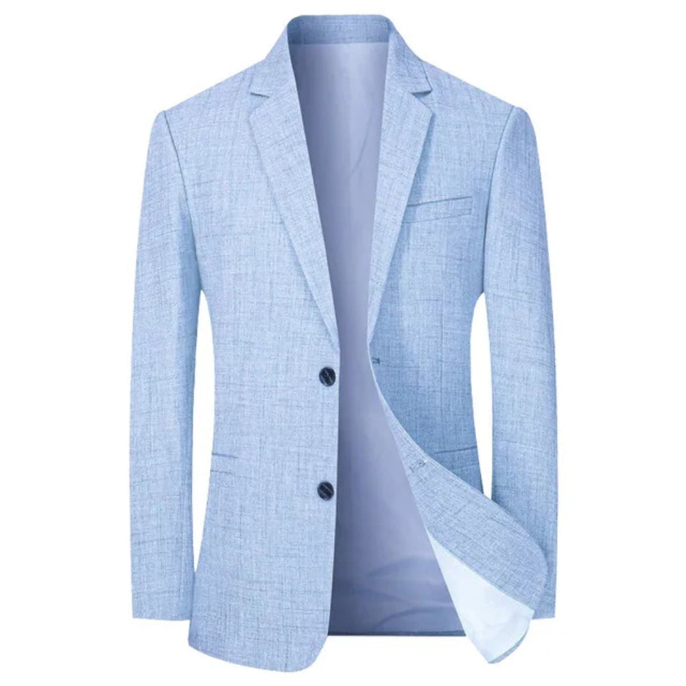 Blazer Uomo Elegante Revers Bottone Singolo Stile Formale - Vesarelli