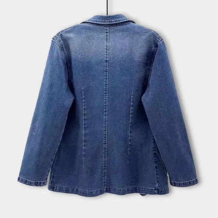 Blazer Donna in Denim Vestibilità Classica