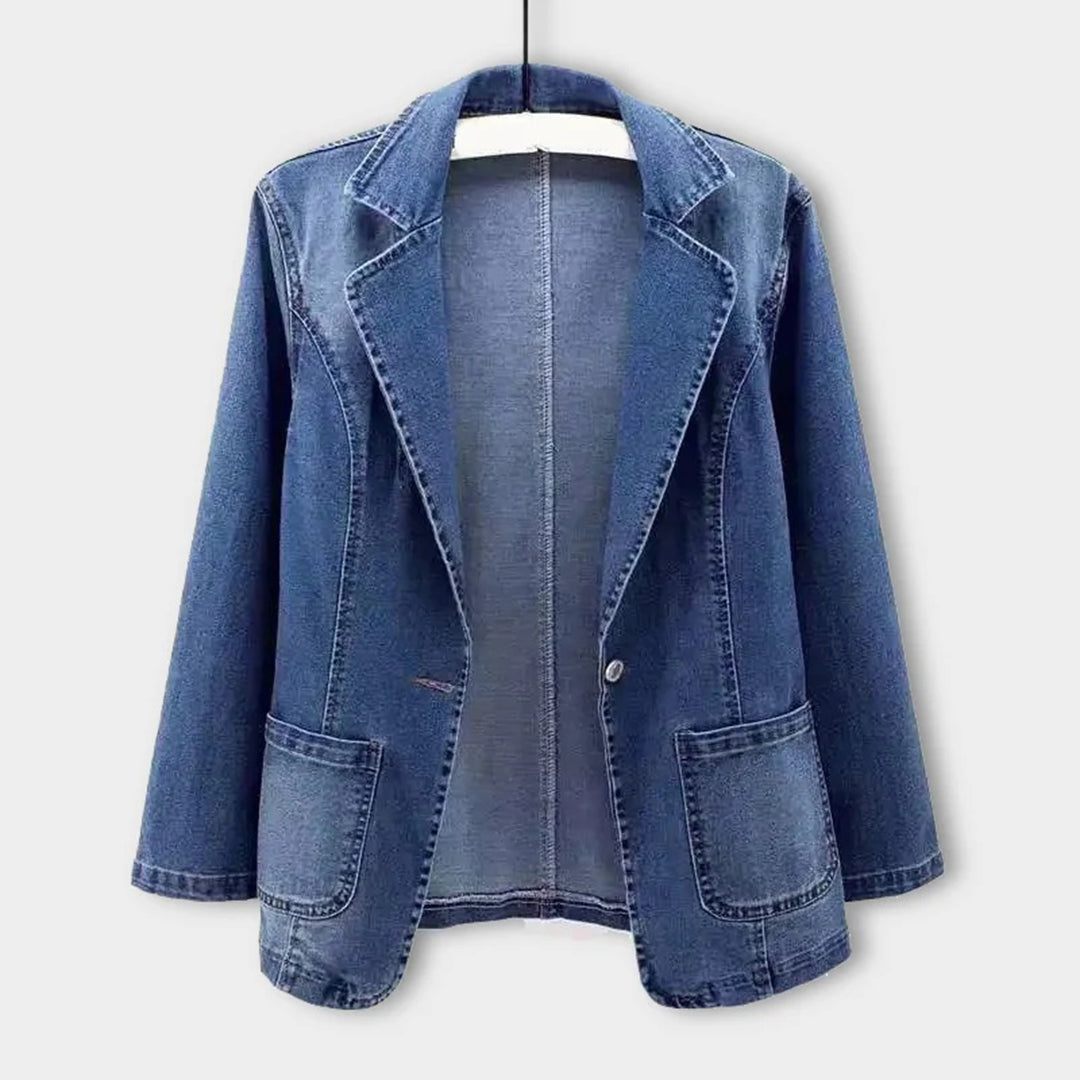 Blazer Donna Estivo in Denim Vestibilità Sartoriale - Vesarelli
