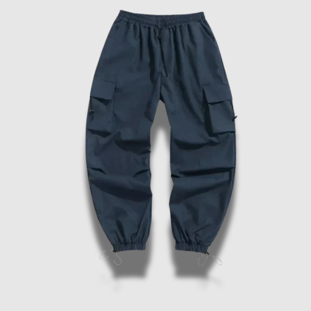 Pantaloni Cargo Uomo Tessuto Resistente Taglio Rilassato