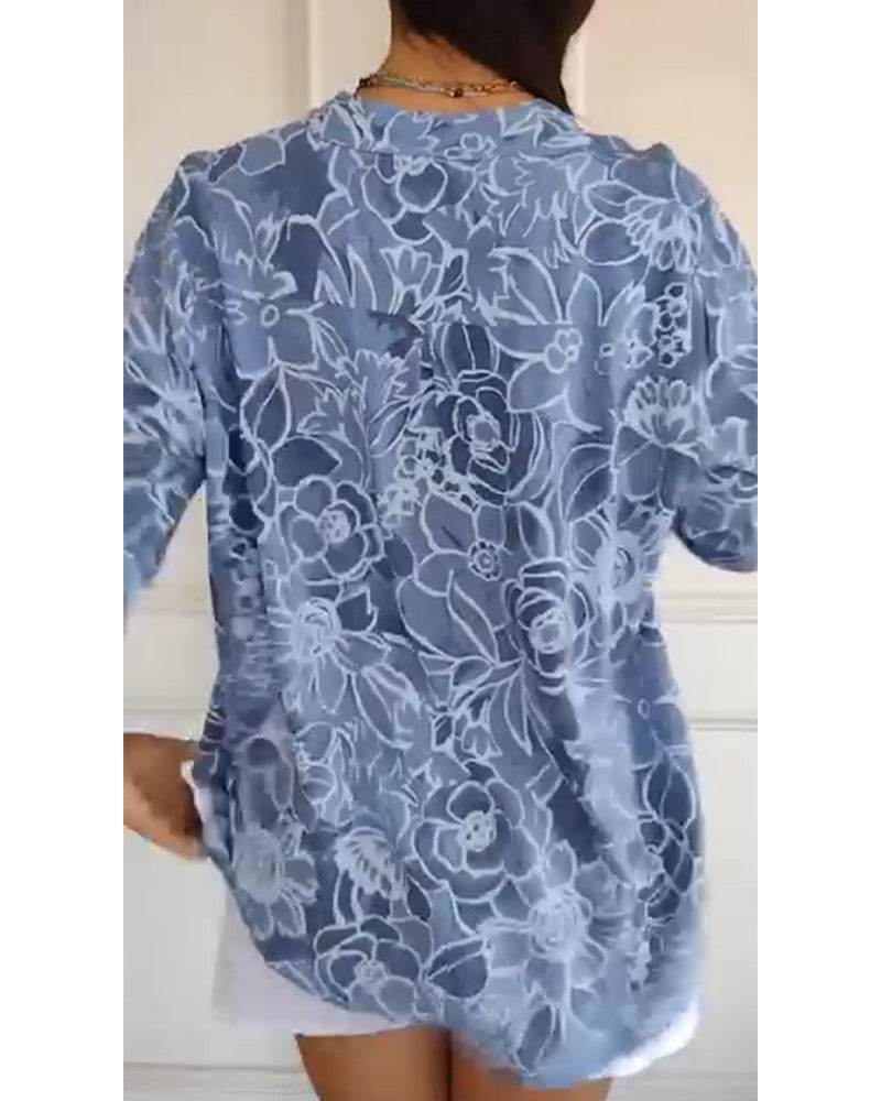 Blusa Donna | Collo a V con Bottoni & Look Raffinato