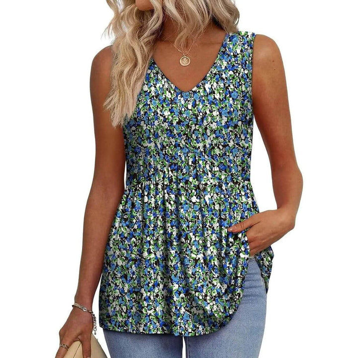Blusa Testurizzata Fluide Donna | Scollo a V slanciante & Linea ampia comfort