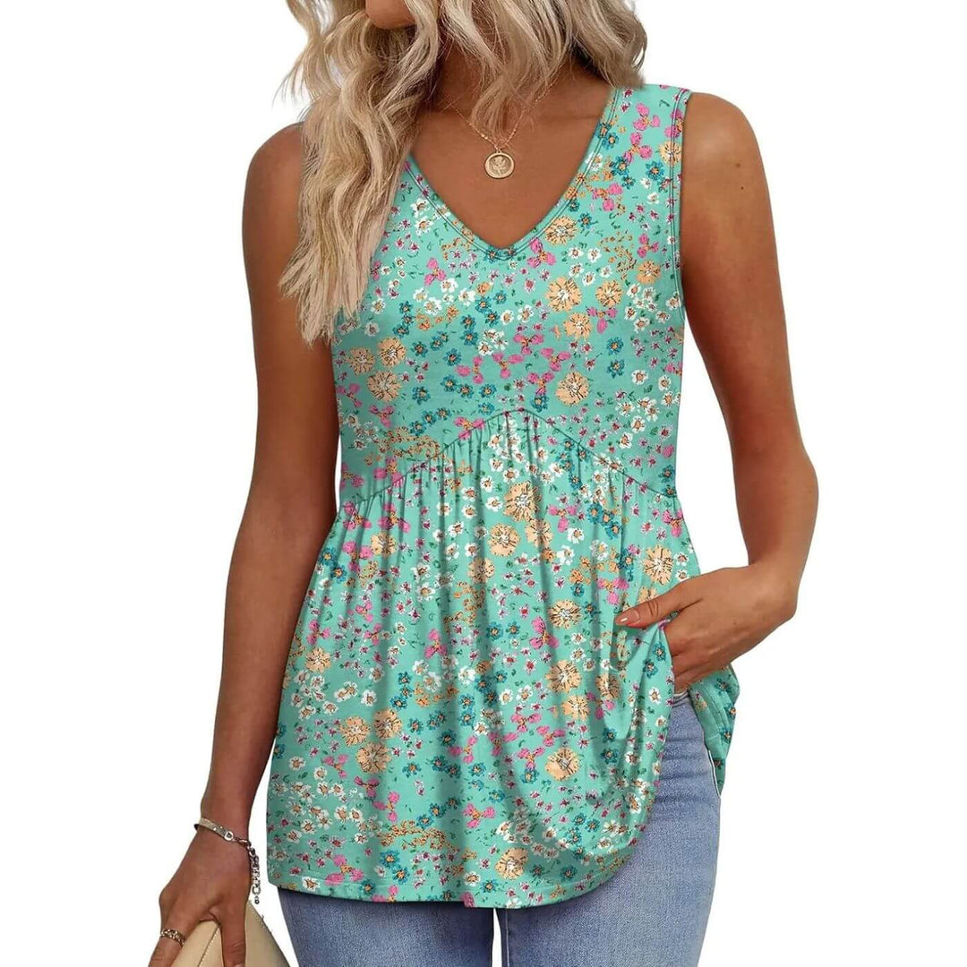 Blusa Testurizzata Fluide Donna | Scollo a V slanciante & Linea ampia comfort
