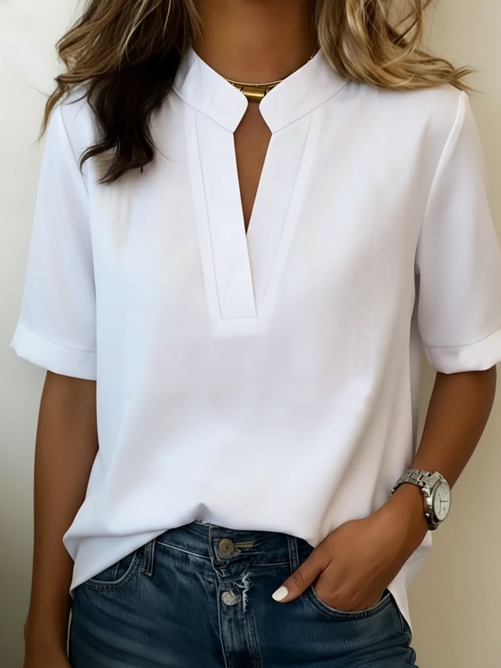 Blusa elegante Donna | Colletto Raffinato & Scollatura Slanciata