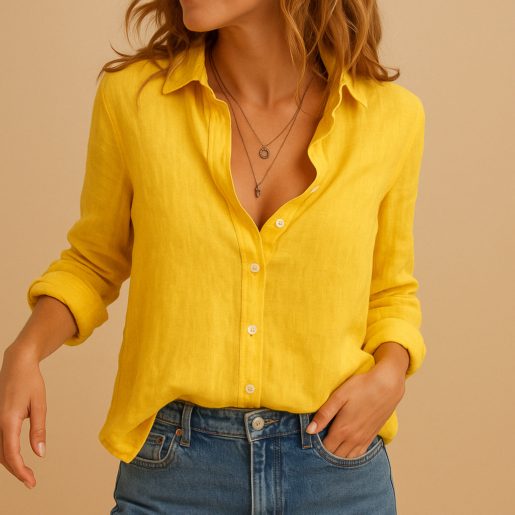 Blusa Donna Casual Tessuto Leggero Vestibilità Ampia - Vesarelli