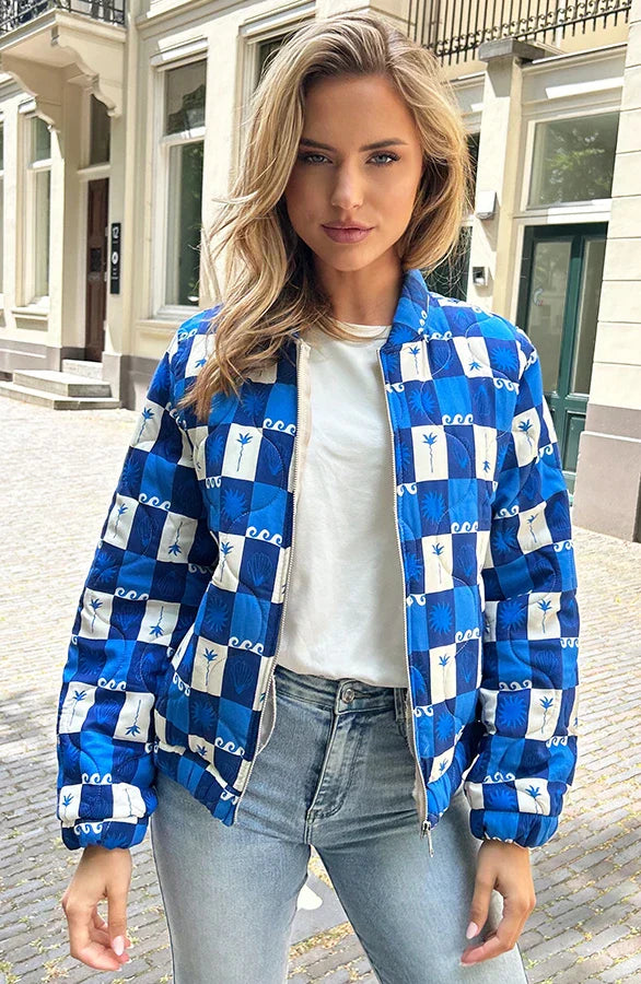 Giacca Bomber Donna Stile Boho Vestibilità Regular