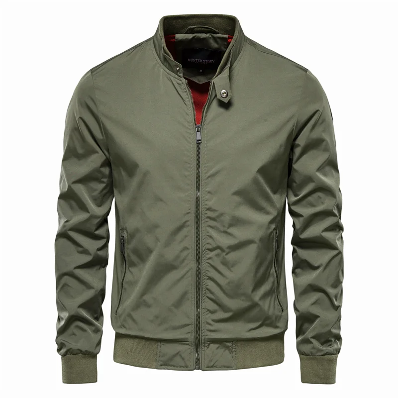 Bomber giacca Uomo | Zip Frontale & Polsini a Coste Antivento