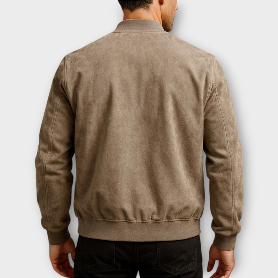 Bomco | Giacca Bomber Slim Fit da Uomo in Camoscio 1