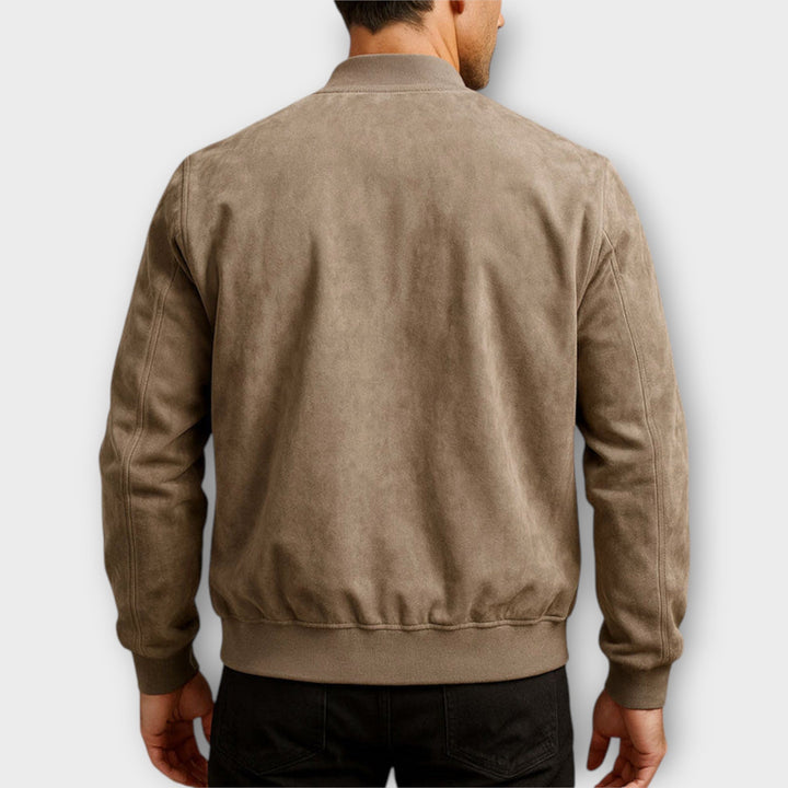 Bomco | Giacca Bomber Slim Fit da Uomo in Camoscio 1