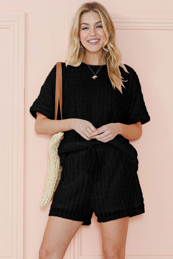 Bondi Bliss: Chic 2-Piece Textured Summer Set - Lizabella Fashion -  -  - Bondi Bliss: Chic 2-Piece Textured Summer Set - Lizabella Fashion - #tag1# - #tag2#