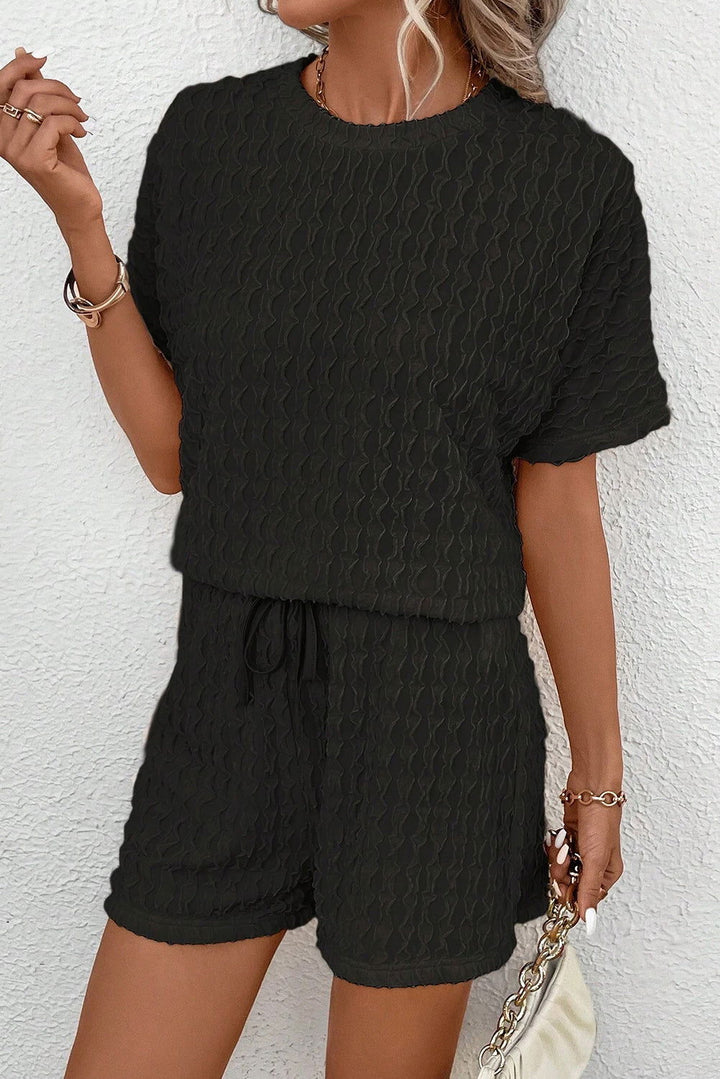 Bondi Bliss: Chic 2-Piece Textured Summer Set - Lizabella Fashion -  -  - Bondi Bliss: Chic 2-Piece Textured Summer Set - Lizabella Fashion - #tag1# - #tag2#