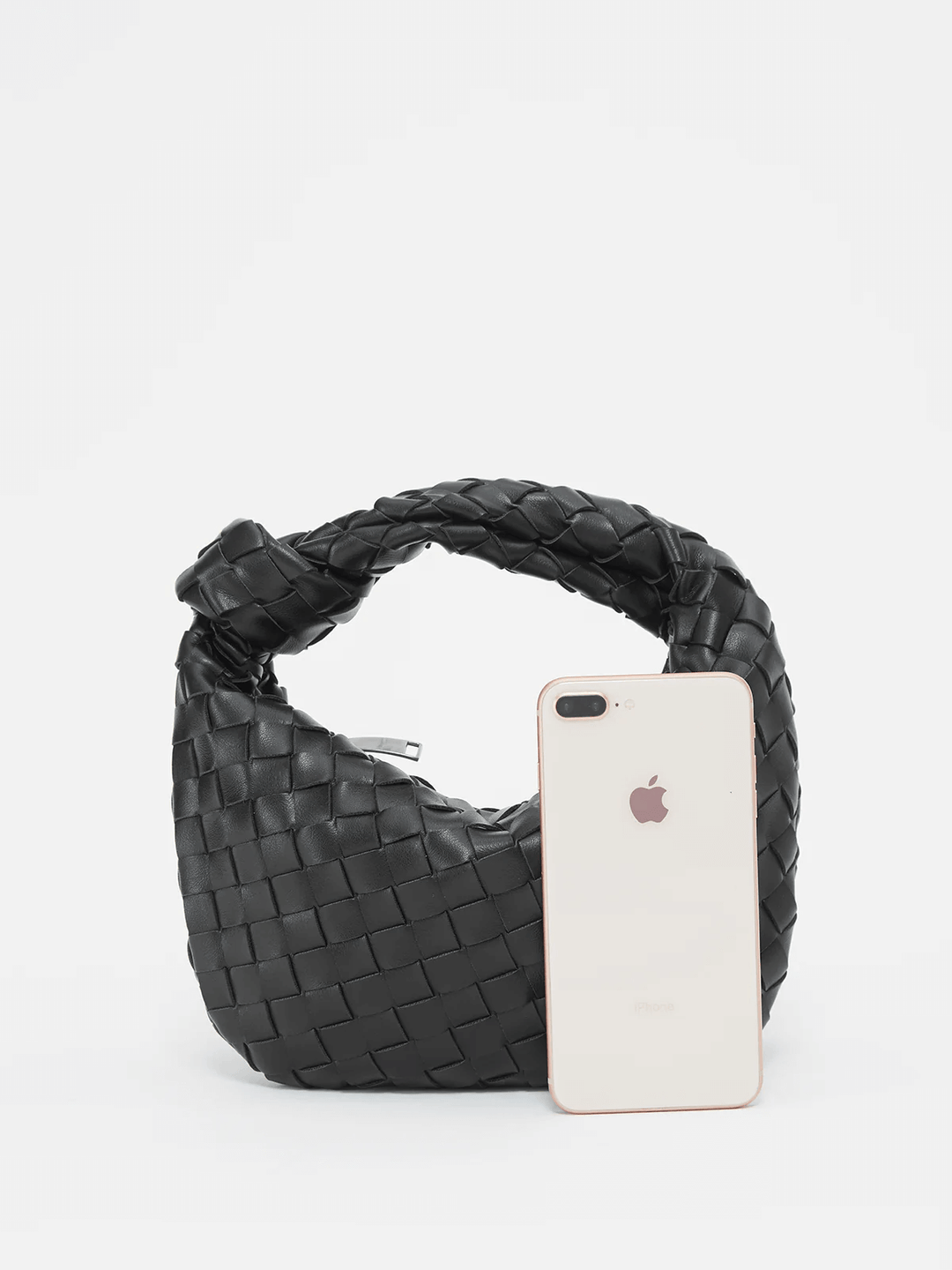 Borsa a mano elegante da donna in pelle vegana pratica 2