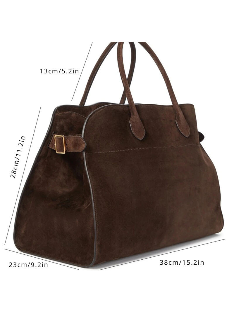 Borsa a mano grande ed elegante da donna in pelle vegana funzionale 7