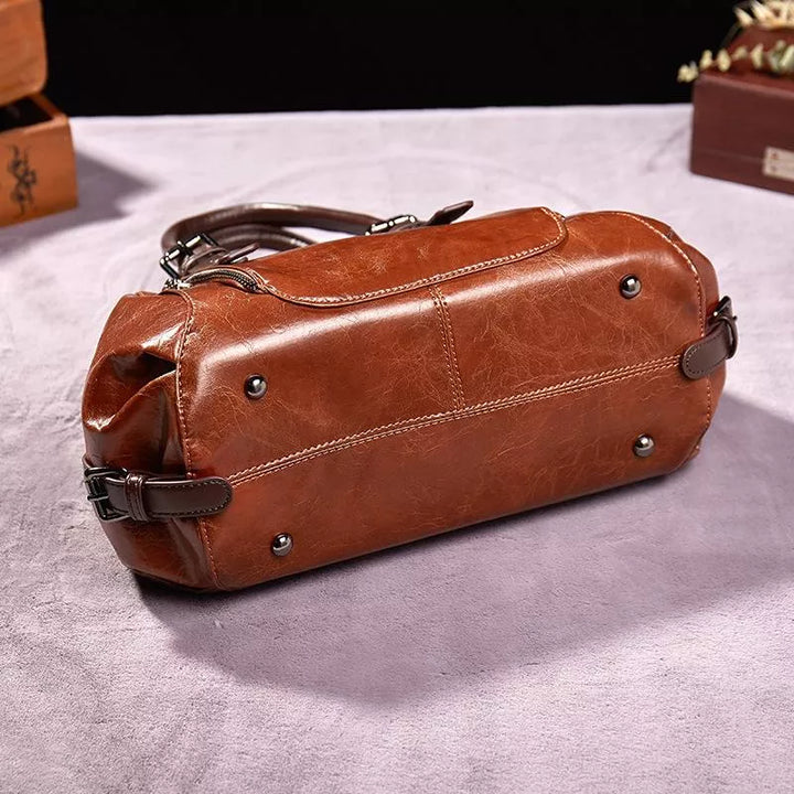 Borsa a mano vintage da donna, eleganza senza tempo, in pelle 2