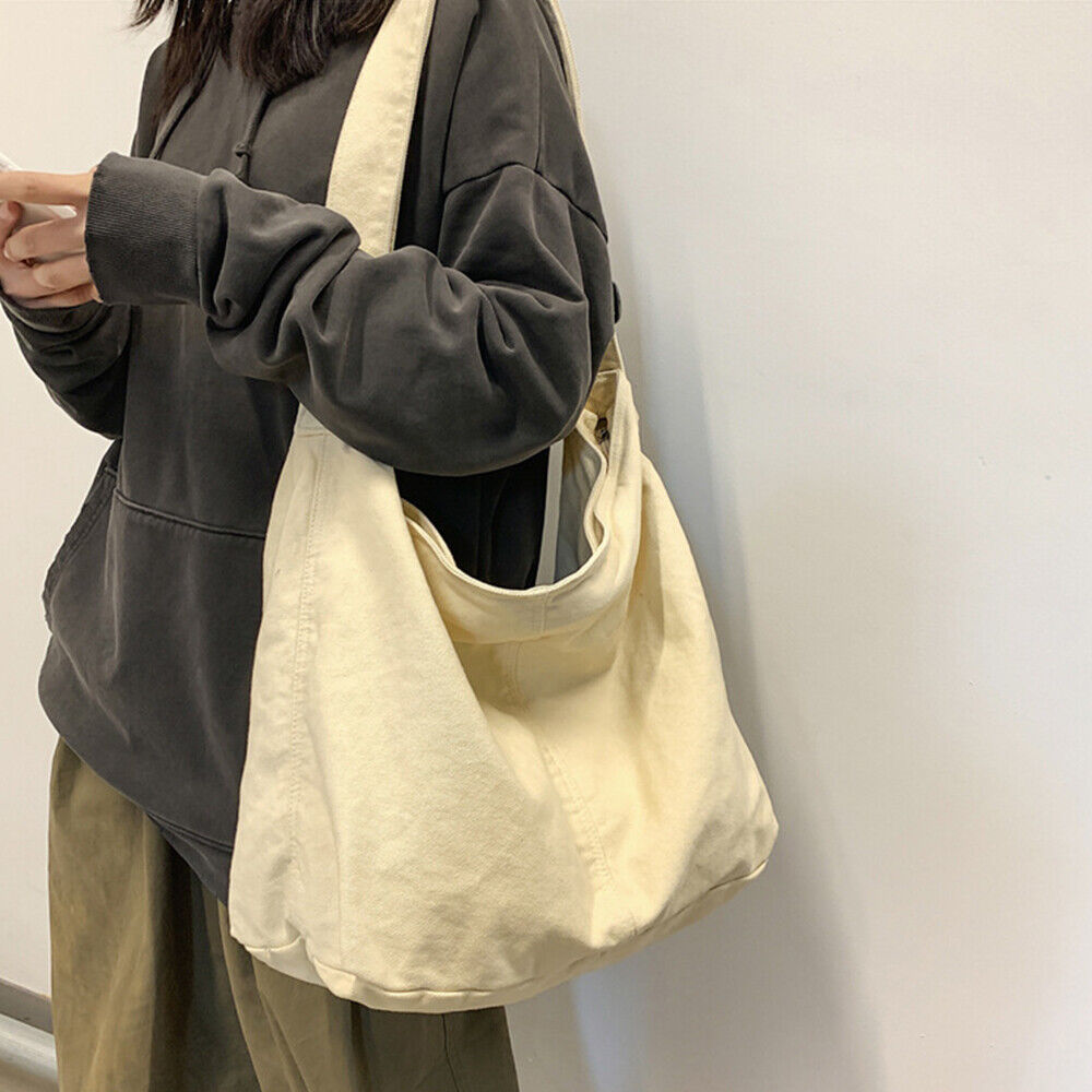 Borsa a tracolla casual da donna, funzionale, in tela resistente 3