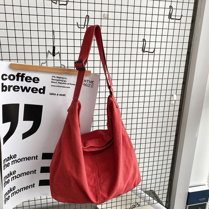 Borsa a tracolla casual da donna, funzionale, in tela resistente 4