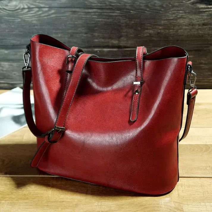 Borsa a tracolla elegante da donna in pelle funzionale 6