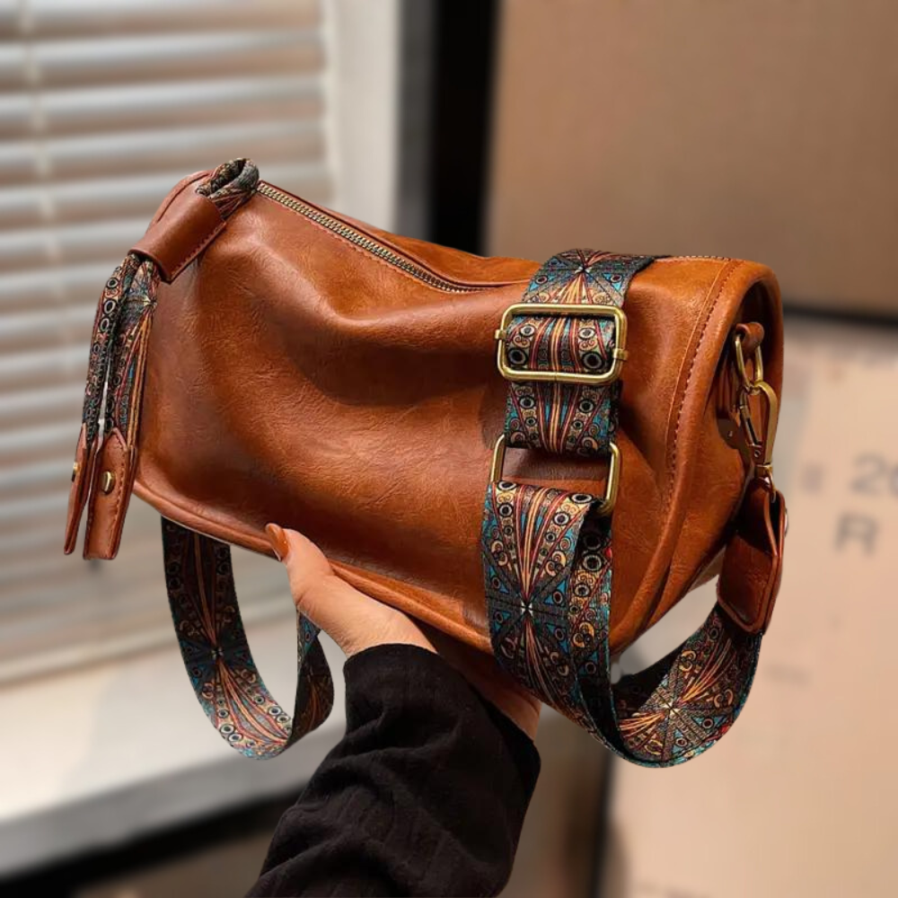 Borsa a tracolla elegante da donna in pelle vegana 1