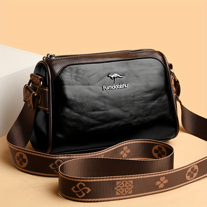 Borsa a tracolla elegante da donna in pelle vegana funzionale 1