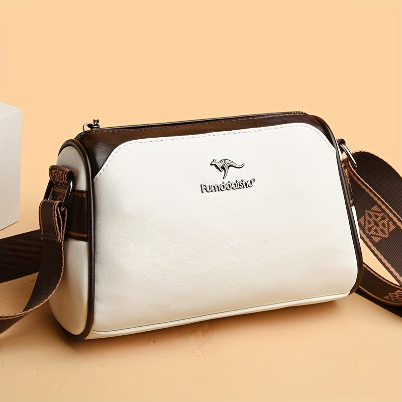 Borsa a tracolla elegante da donna in pelle vegana funzionale 7