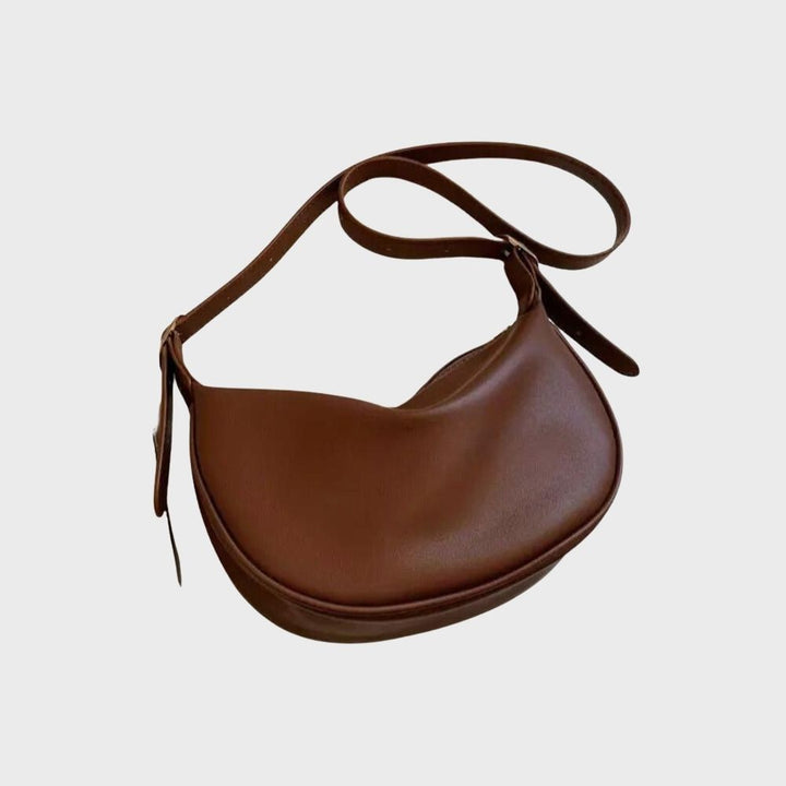 Borsa a tracolla elegante da donna in pelle vegana minimalista 1