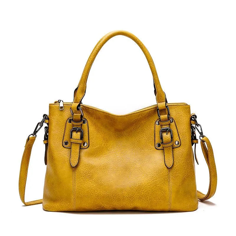 Borsa a tracolla elegante da donna in vera pelle resistente 5