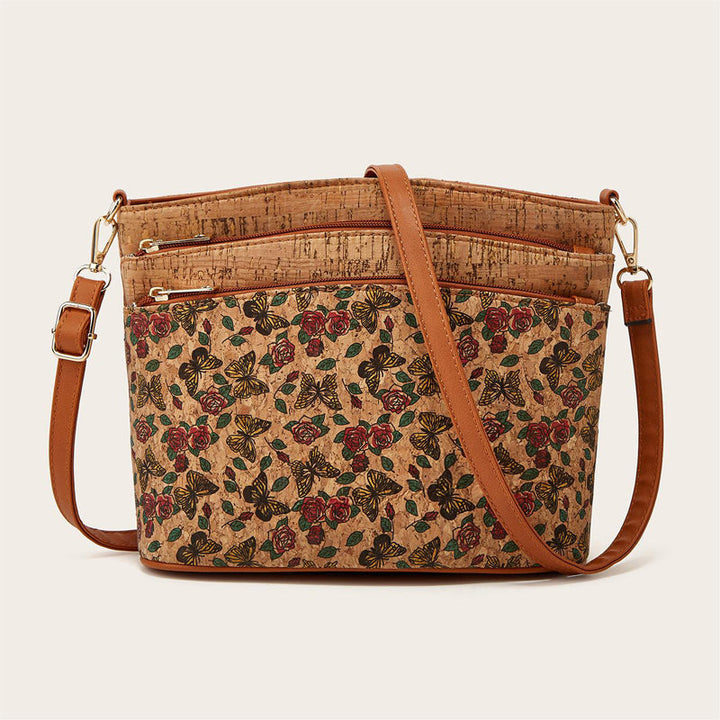 Borsa Tracolla Donna in Pelle PU Stile Etnico - Vesarelli