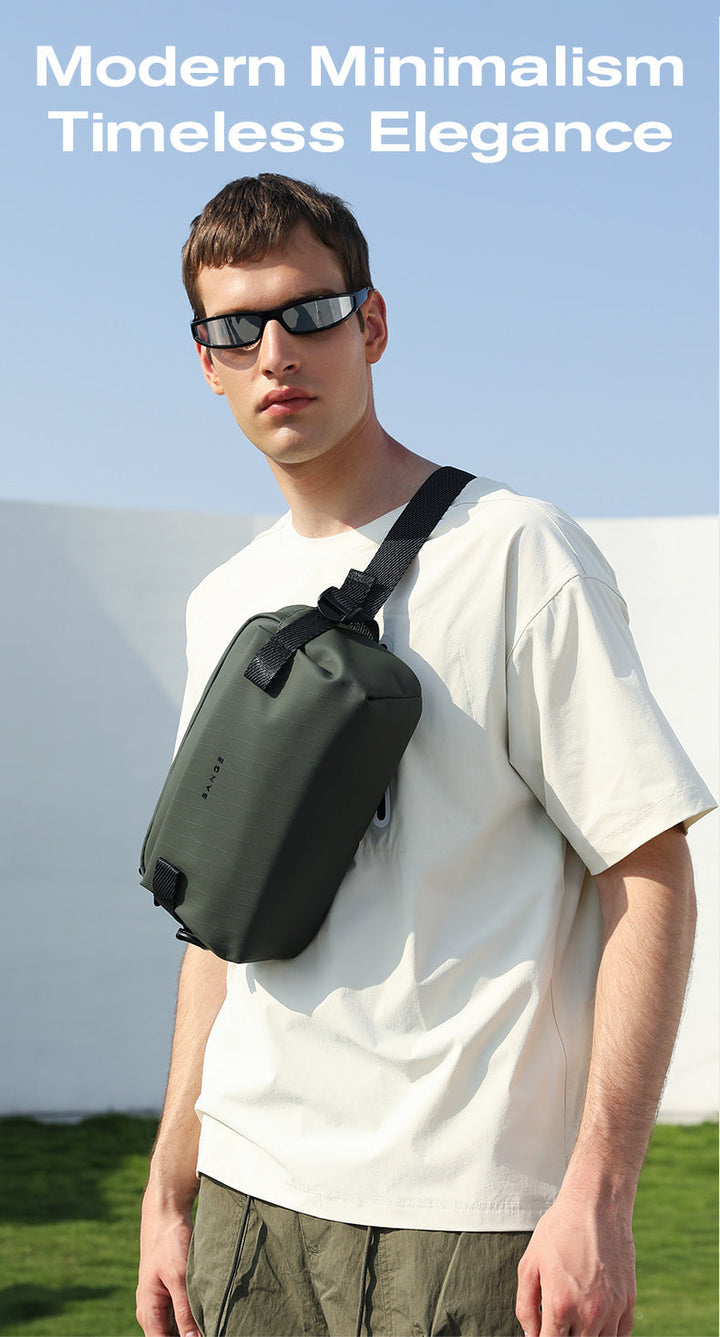 Borsa a tracolla urbana impermeabile minimalista BANGE per pendolarismo/viaggi 1
