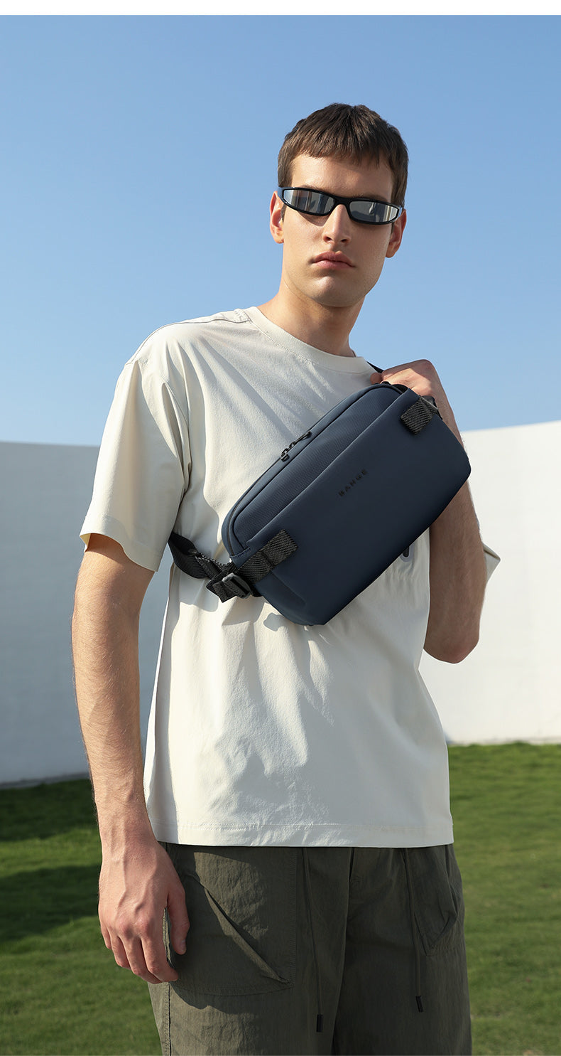 Borsa a tracolla urbana impermeabile minimalista BANGE per pendolarismo/viaggi 4