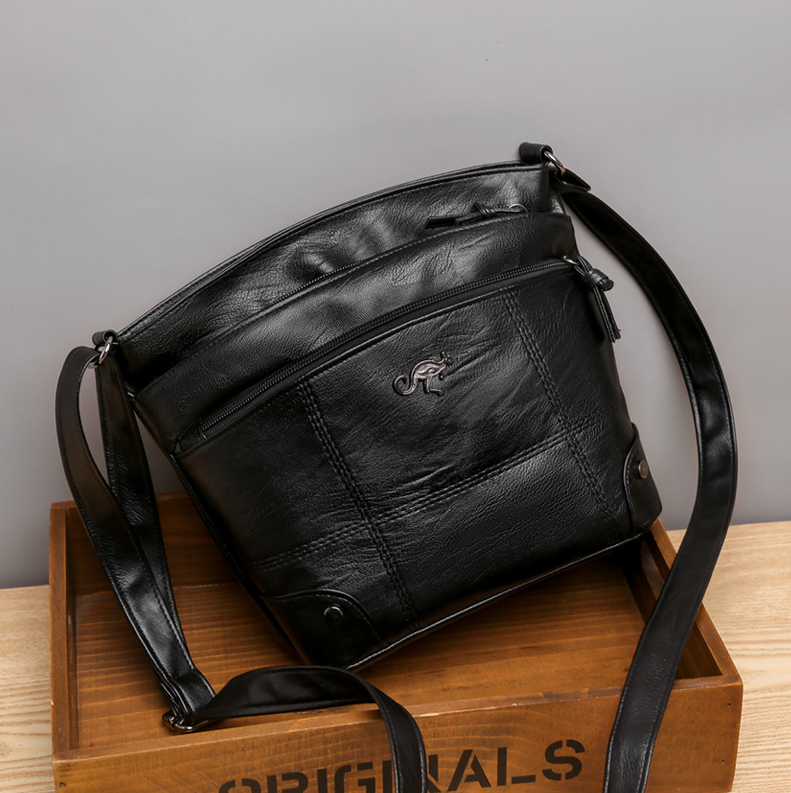 Borsa a tracolla vintage da donna in PU pratica per l'uso quotidiano 5