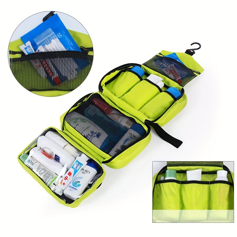 Borsa da Toilette Sospesa Compatta per Viaggi e Uso Quotidiano – Organizer Salvaspazio 25,5 x 15 x 10 cm in Tessuto Resistente 4