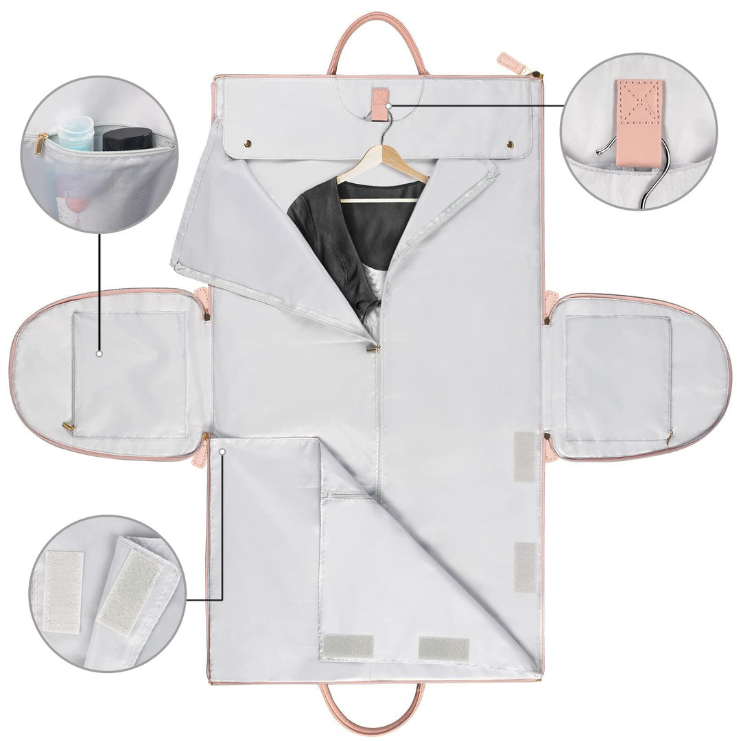Borsa da viaggio pieghevole ed elegante da donna in pelle PU impermeabile 4