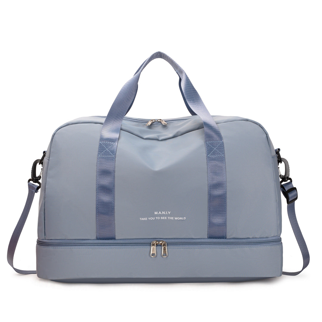 Borsa da viaggio spaziosa unisex per avventure in pelle vegana 10
