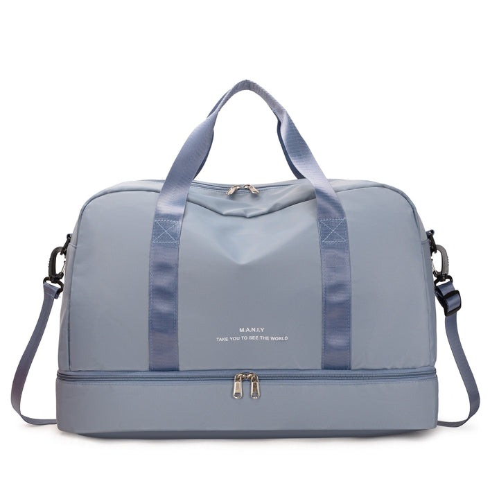 Borsa da viaggio spaziosa unisex per avventure in pelle vegana 10