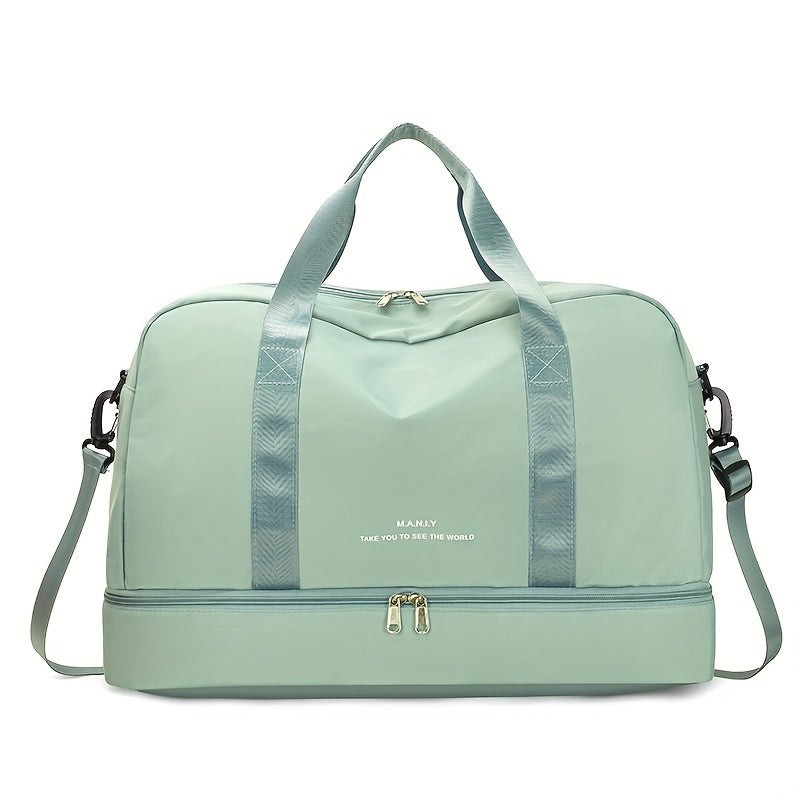 Borsa da viaggio spaziosa unisex per avventure in pelle vegana 15