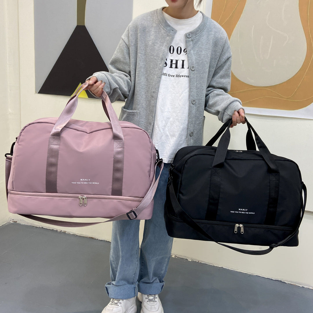 Borsa da viaggio spaziosa unisex per avventure in pelle vegana 4