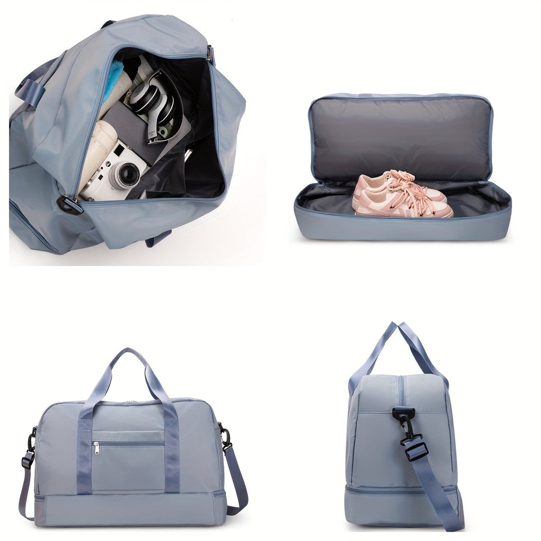 Borsa da viaggio spaziosa unisex per avventure in pelle vegana 7