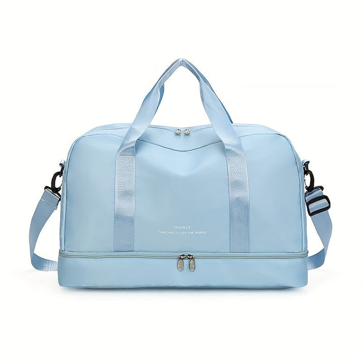 Borsa da viaggio spaziosa unisex per avventure in pelle vegana 9