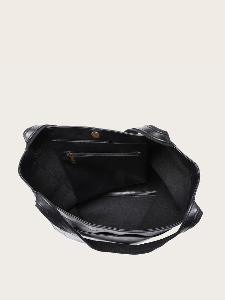 Borsa elegante e resistente da donna in pelle PU ecologica 5