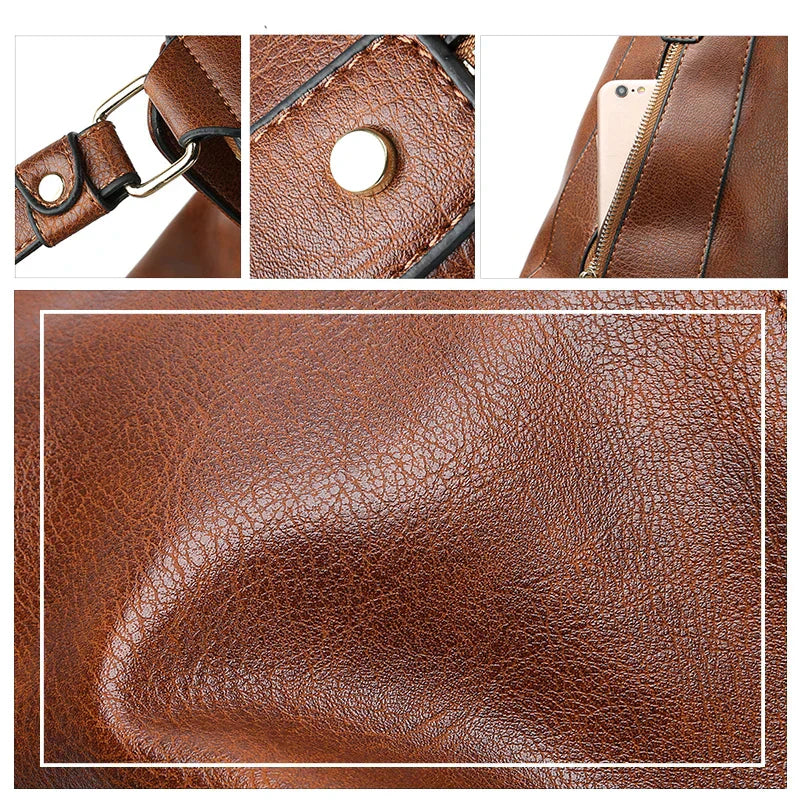 Borsa tote grande chic da donna, design pratico, materiale durevole 3