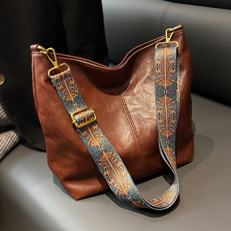 Borsa tote in pelle da donna, elegante, design elegante, interno spazioso 1